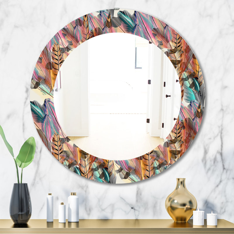Miroir mural Feathers 11, H 31,5 po x l 23,7 po