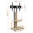 Tv Stand With Shelf For Living Room, Bedroom,Offices,Mobile Tv Cart For 32-75 Inches,Floor Stand With Mount On Lockable Wheels-1979335056