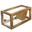 Boîte de rangement pour pain en bois transparent