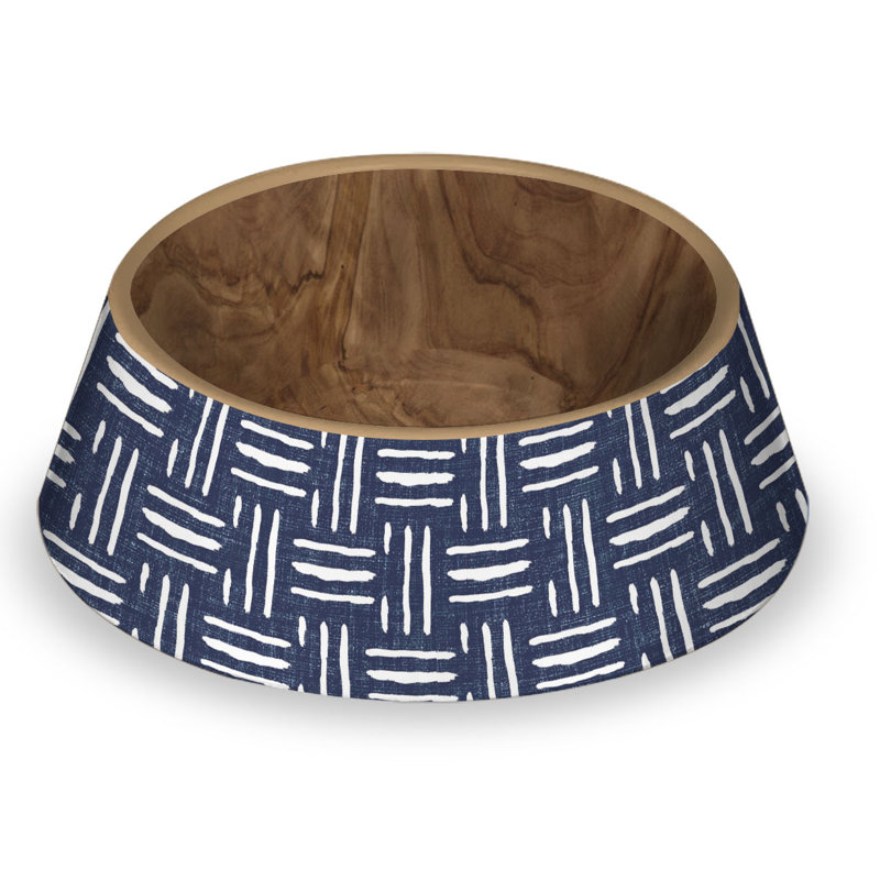 Bol pour animaux en mélamine Indigo Oasis - grand - 4,75 tasses - indigo, Moyen (2,5 po)