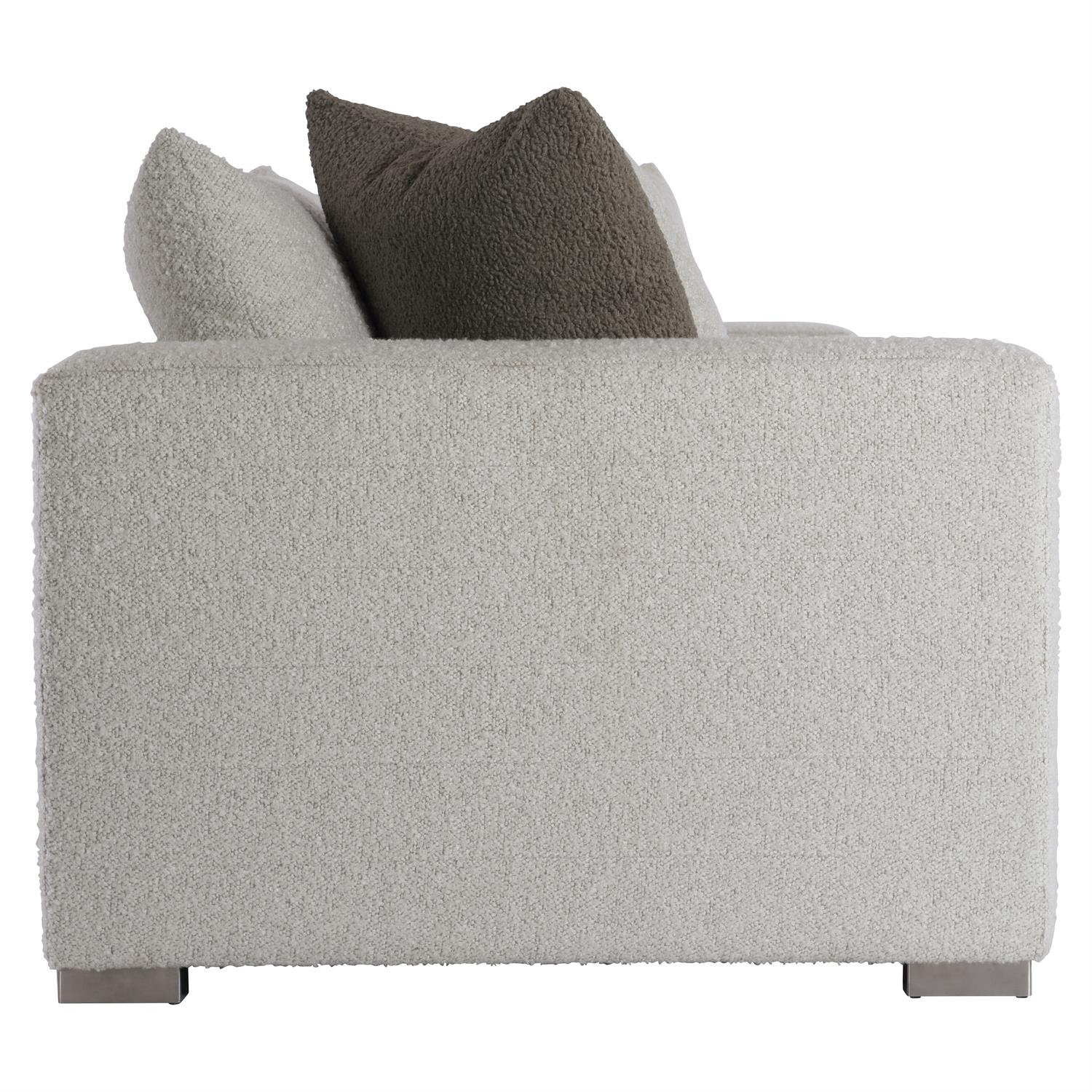 Helena 96" Square Arm Linen Sofa, Cream Boucle 1146-002