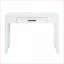 Bureau, bureau d'écriture rustique transitionnel blanc 42 po avec tiroir | Bois | Blanc