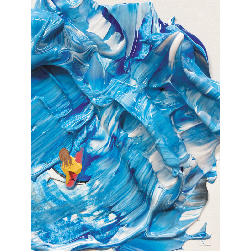 «The Water Is Nice», reproduction sur toile, H 18 po x l 12 po