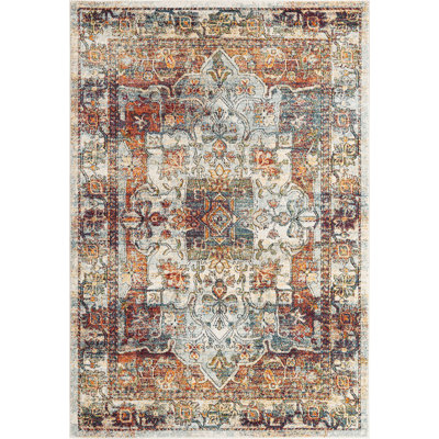 Tapis traditionnel Mekalah multi oriental