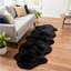 Tapis noir en peau de mouton Bershire-70493701