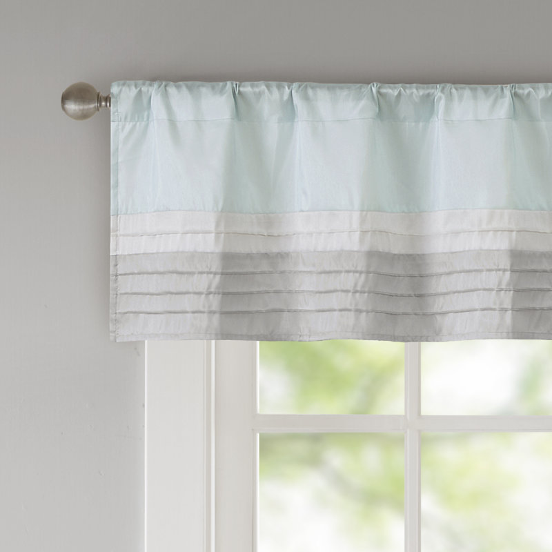 Cantonnière Amherst Polyoni Pintuck, Turquoise