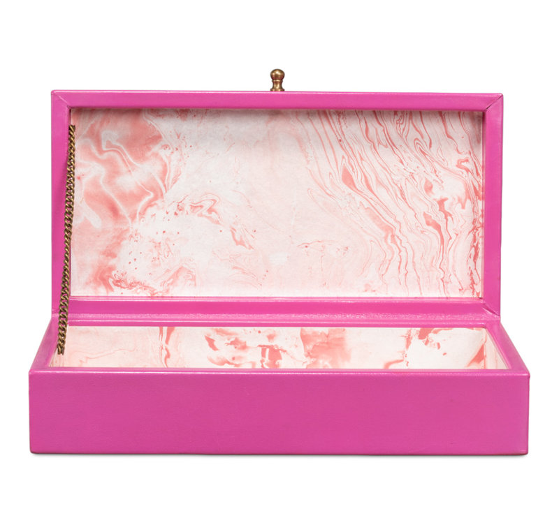 Gatsburg Handmade Decorative Box, Pink