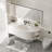 Round Wall-Mounted Bathroom Basin Faucet With Dual Handles 3-Hole-114216631
