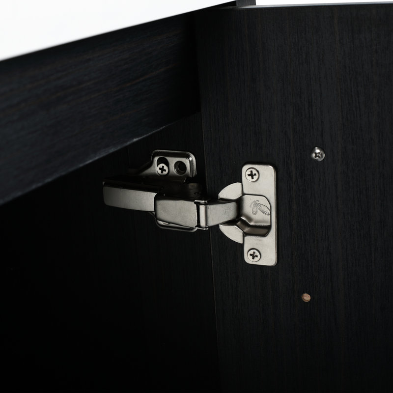 Meuble-lavabo autoportant 24 po Modern - Châtaignier noir pour rénovation
