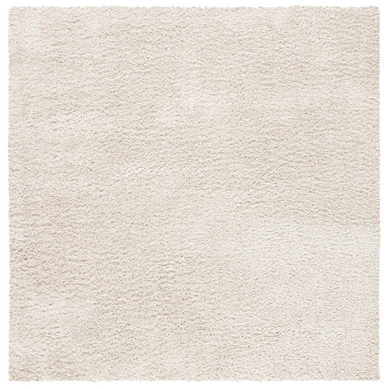 Brittney Shag Performance Solid Color Rug, Square 11', Beige