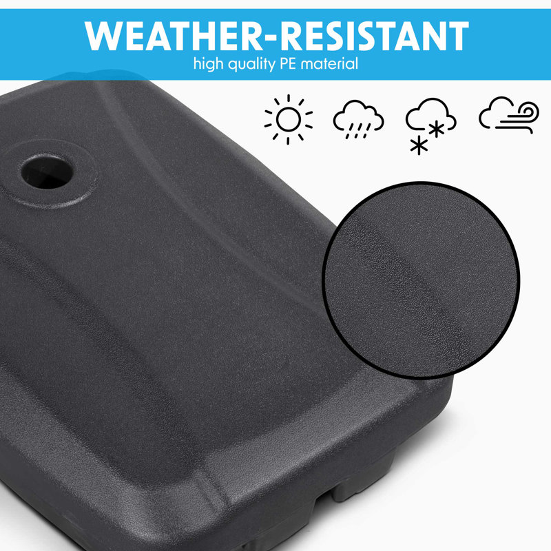 Breyanne Plastic Umbrella Base with Wheels