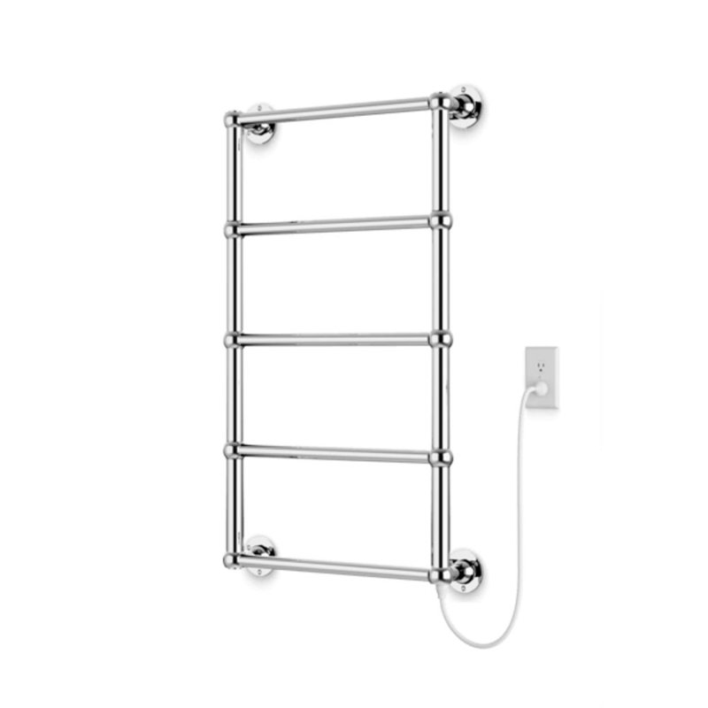 Séchoir à serviettes enfichable Empire Classic 36 "x 22" noir mat, Chrome