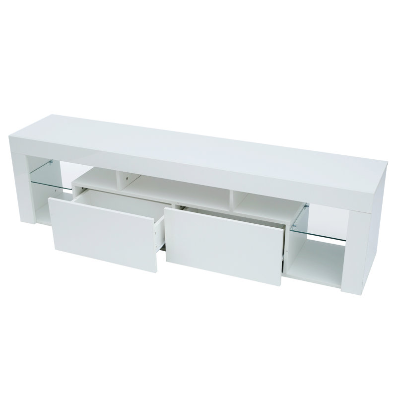 Meuble télé 63 po Tyana, Blanc
