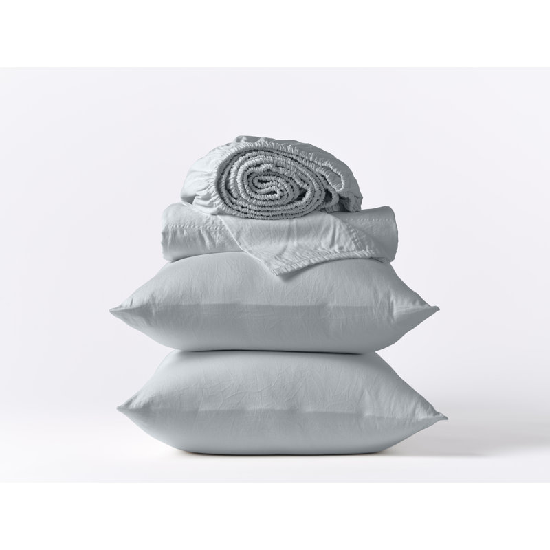 Queen Undyed Organic Cotton Sateen Sheet Set