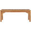 Santa Monica Outdoor Teak Dining Bench-1830693720