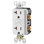 Leviton SmartlockPro 20 Amp 125 Volt Duplex Watthite GFCI Outlet 5-20R 1 Pack