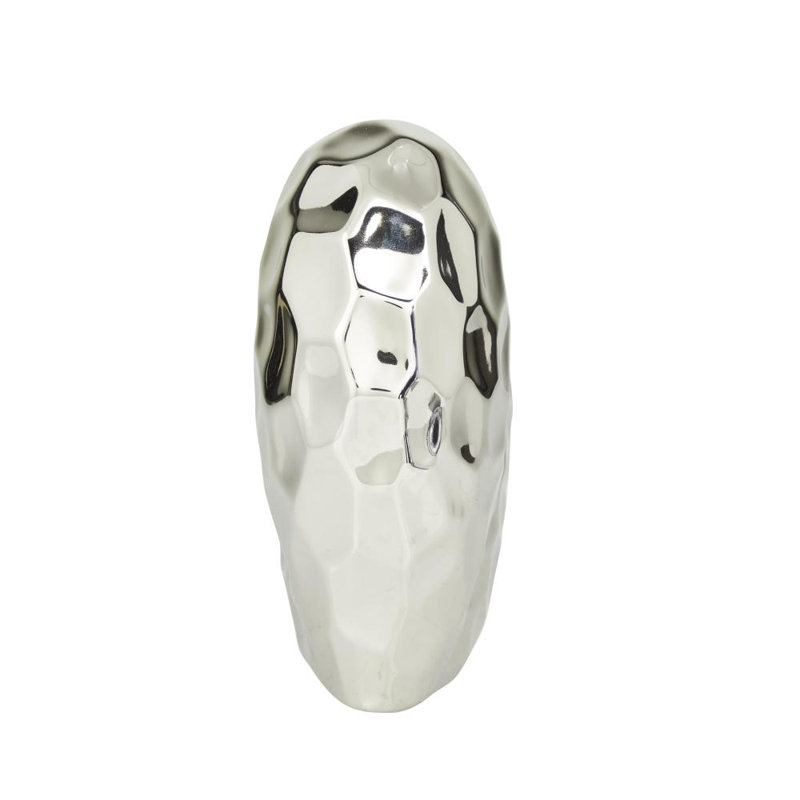 Almera Abstract Figurines & Sculptures, 7.75" H x 8.05" W x 3.45" D, Silver