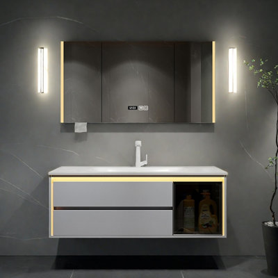 Nordic-style light luxury bathroom cabinet