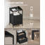 Bedside Table Set Of 2 With LED Lights And Charging Station, Bedside Cabinet With 2 Fabric Storage Drawers -1399661717