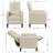 Adysyn Button Tufted Upholstered Manual Push-Back Recliner-1095547215