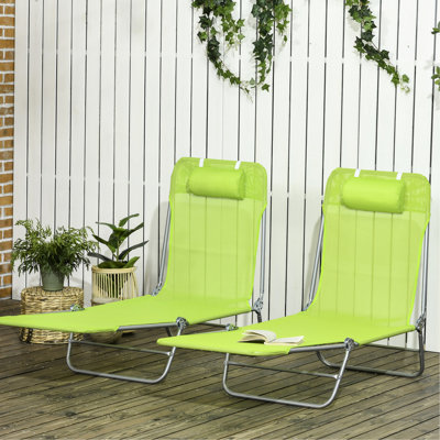 6 chaises longues de jardin inclinables, 2 pièces, siège en filet respirant, avec dossier de plage pliable, pour la piscine, la cour, le patio,