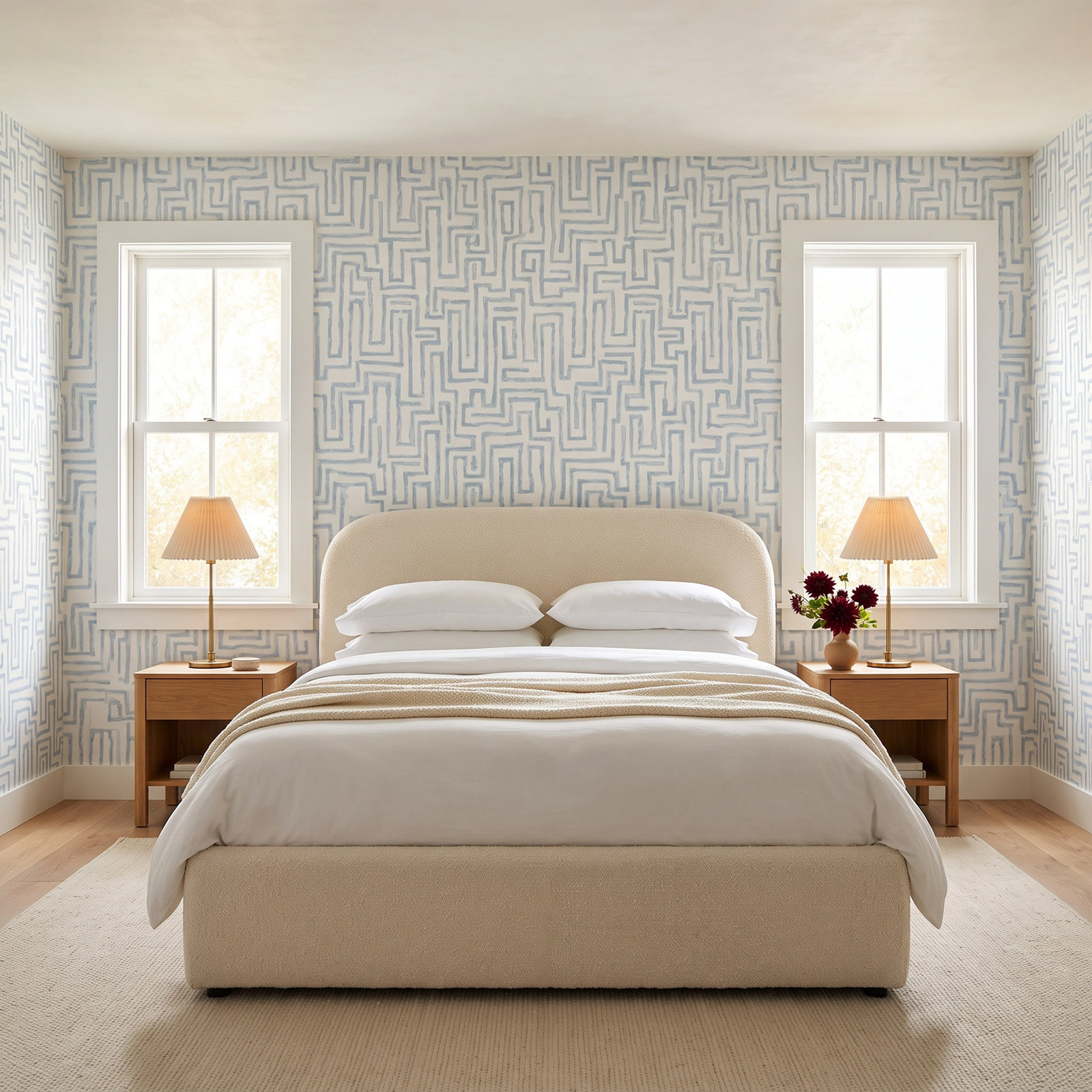 Delaney Wallpaper Roll, Blue