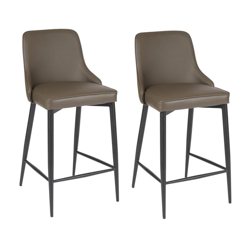 Tabouret de comptoir Gorby, Taupe