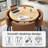 Modern Compact Round Dining Set With Marble Design – Perfect For Small Spaces-909290081-909290080