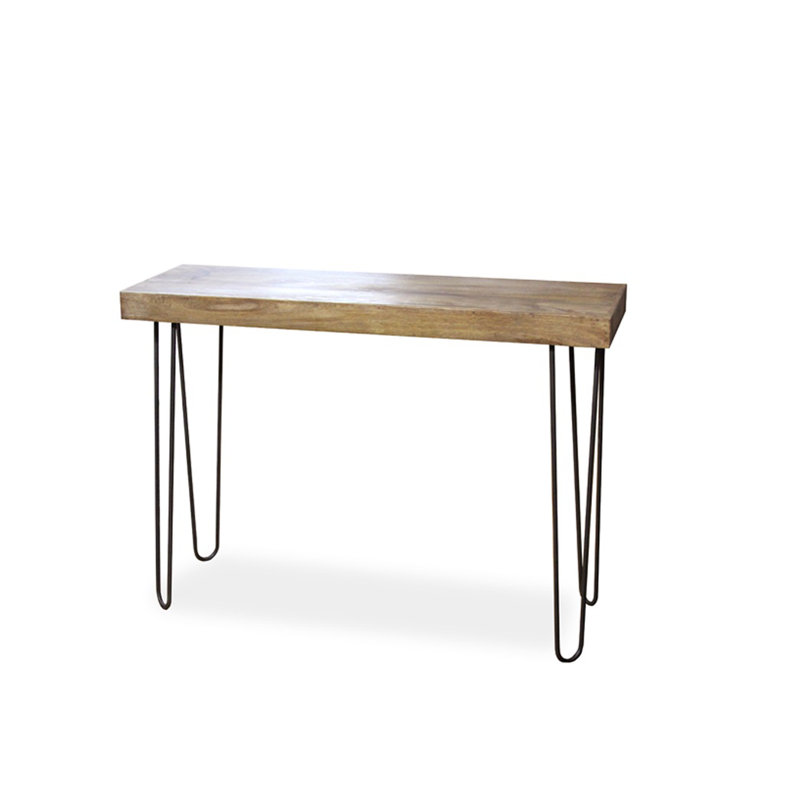 44'' Solid Wood Top Console Table