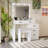 White Color Adjustable Dressing Table