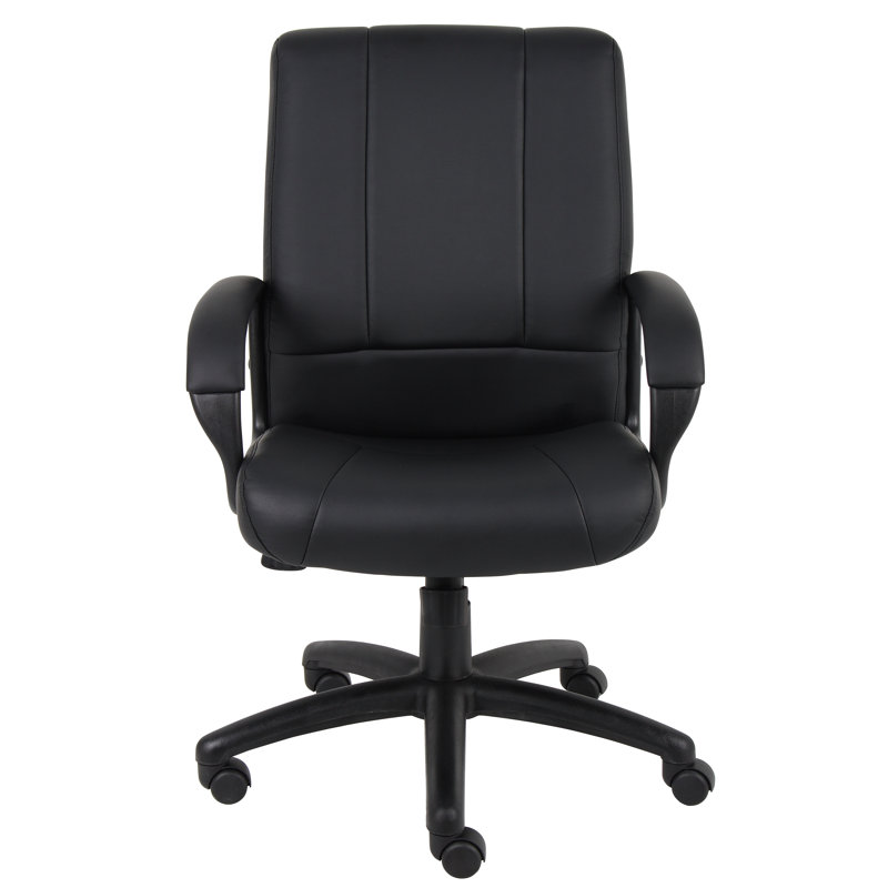 Black High Back Ergonomic Leather Executive Swivel Chair