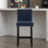 Tabouret de comptoir rembourré de 26 po avec structure en bois massif