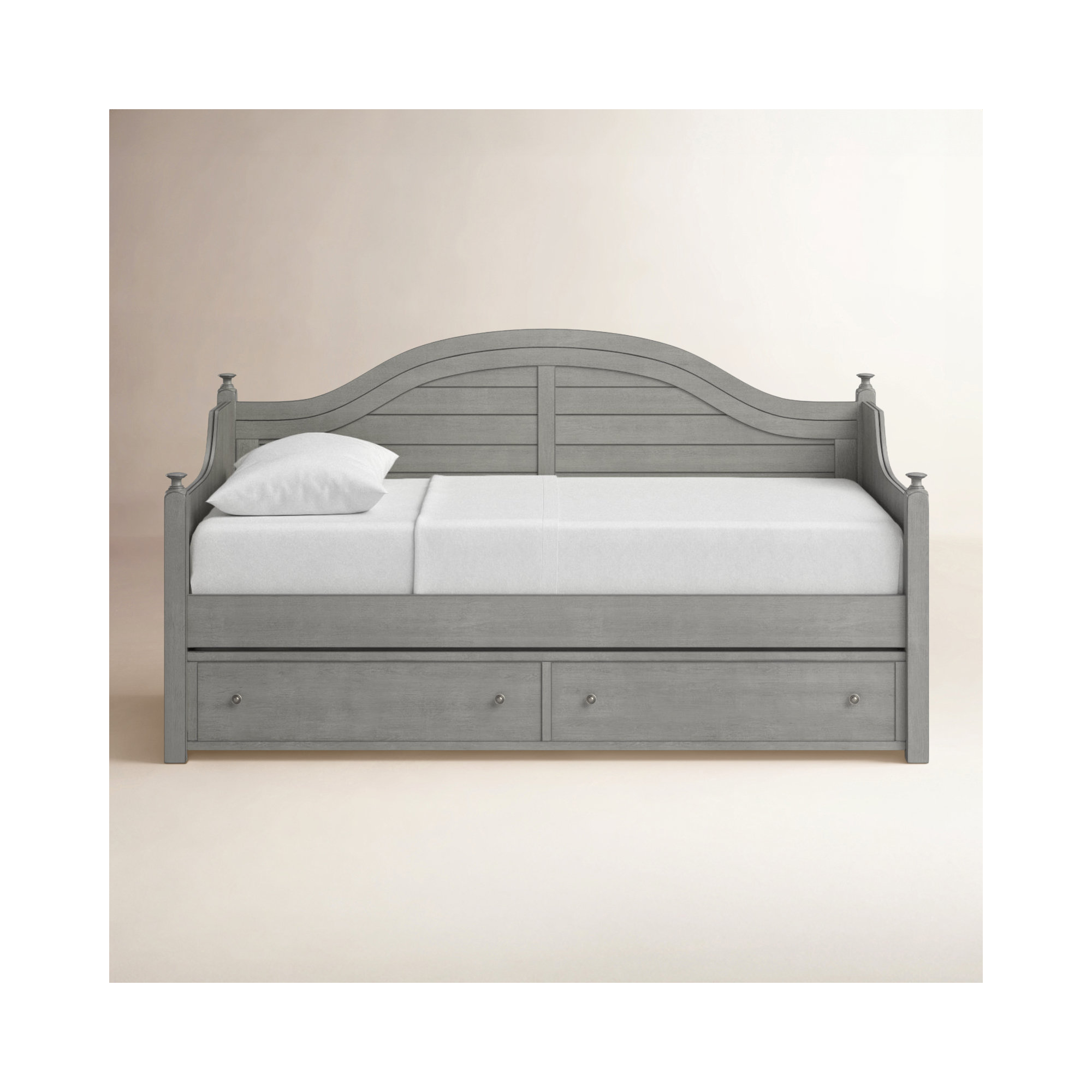 Delaria Daybed with Trundle - Twin, Antique Gray