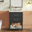 Meuble-lavabo de 24 po avec lavabo en céramique, deux tiroirs, rangement ouvert, motif à vagues rétro, style rétro Palace, trou d'évier, tablette de robinet de 8 po, vague élégante, concept, brillant