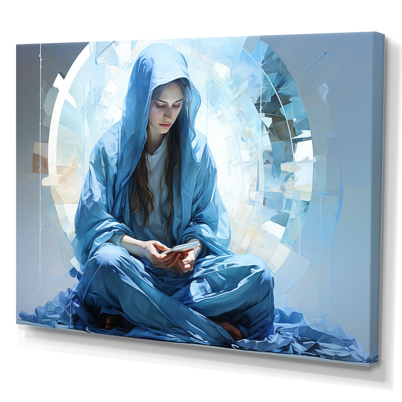 «Apostolique azur Christianity Art I» sur toile, H 24 po x l 32 po x P 1 po, Toile tendue