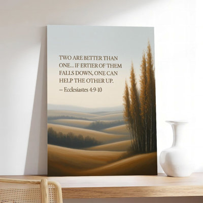 Canvas Wall Art Biblical Scripture Poster,Farmhouse Oversized Wall Art Vintage Poster Print Home Decor