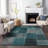 Premium Machine Washable Prisco Teal Rug-1250442628