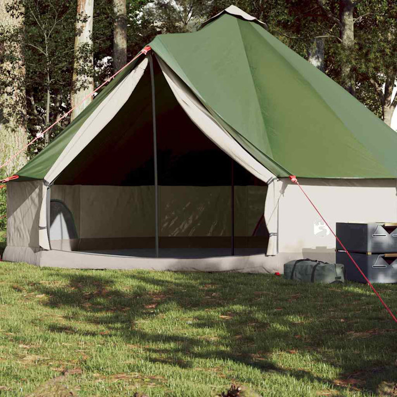 Tente familiale Vidaxl imperméable pour 8 personnes, Vert