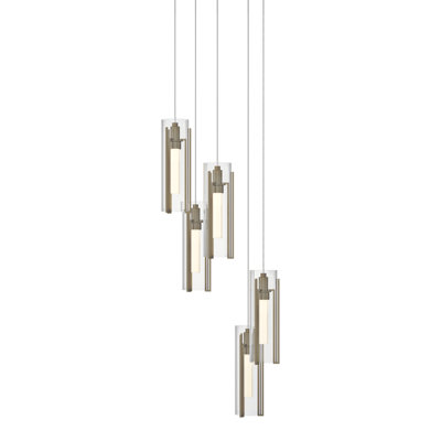 Luminaire suspendu cylindrique à 5 lumières Exos
