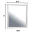Miroir Menno blanc, finition bleue