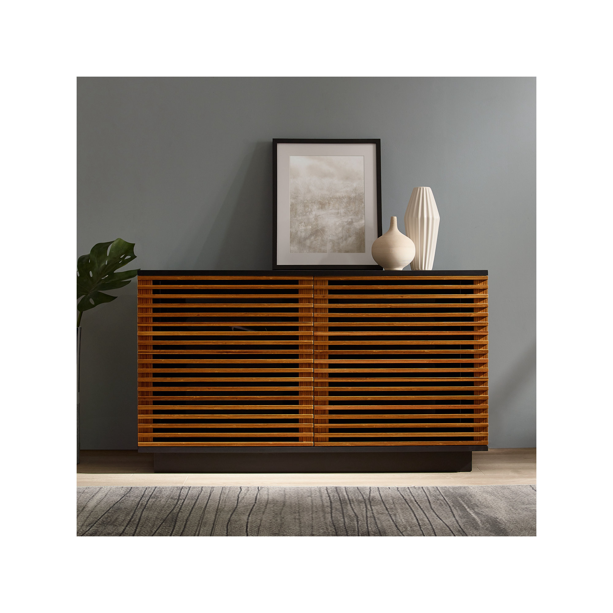 Erla 48.5'' Media Console, Amber