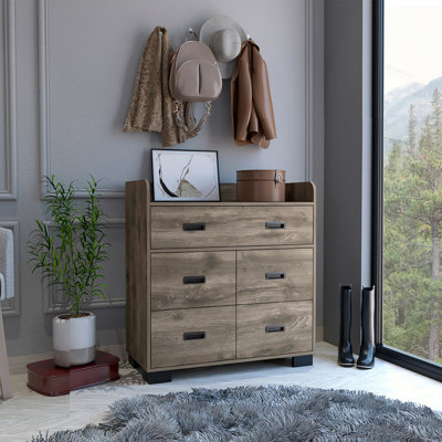 Commode Waporan, chambre à coucher, brun foncé
