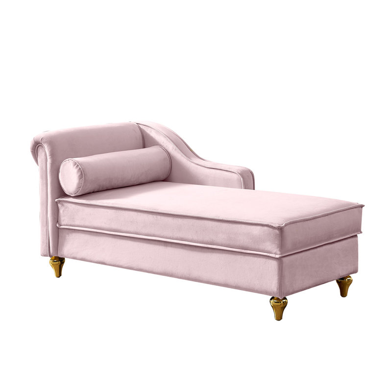 Flâneuse rembourrée, Velours rose