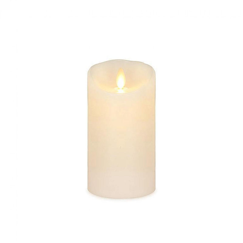Reallite Flameless Candle, 5.5" x 3" Flameless, Ivory