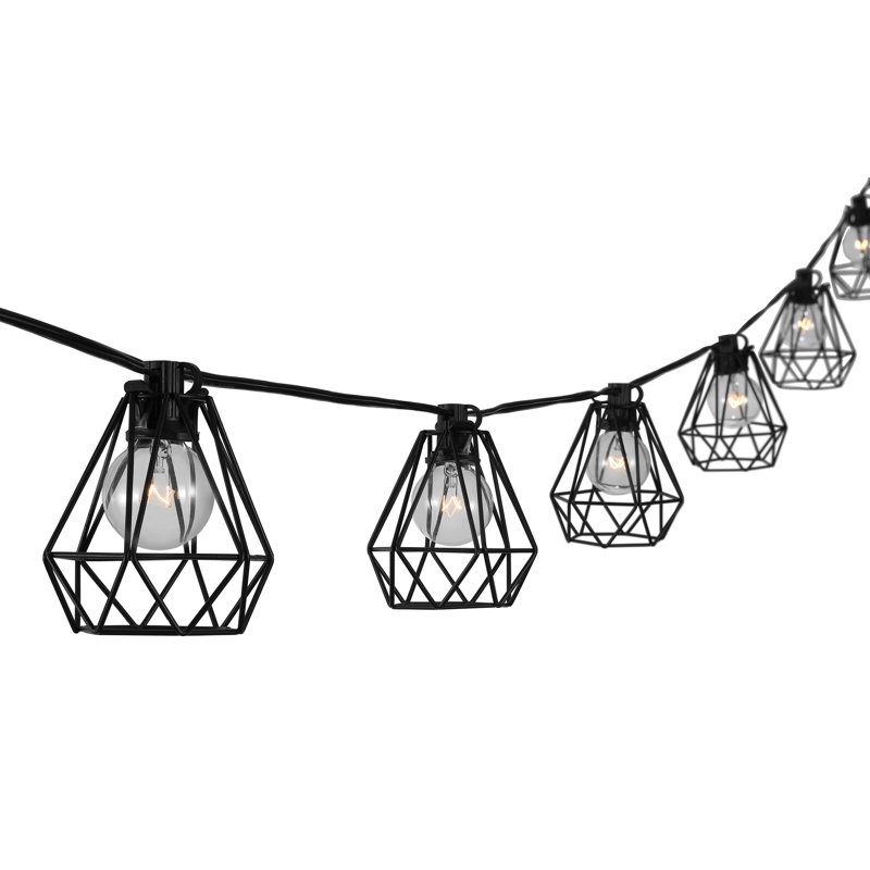 Beaney Outdoor 10 - Bulb 10'' Plug-in Shaded String Light