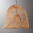 Santa Barbara Rattan Pendant Light - Natural Dome 1-Light Polished Handwoven Dimmable Hanging Light For Kitchen Island, Kitchen, Dining Room, Living Room, Bedroom, Hallway or Covered Patio in Modern, Farmhouse & Boho Style-1373328655-1373328654