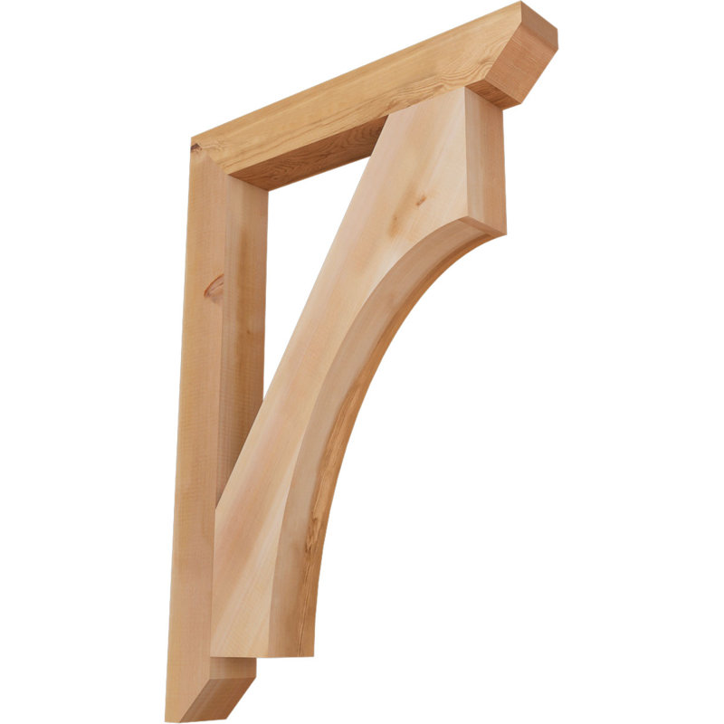 Support en bois Westlake, Cèdre rouge, H 40 po x l 3,5 po x P 28 po
