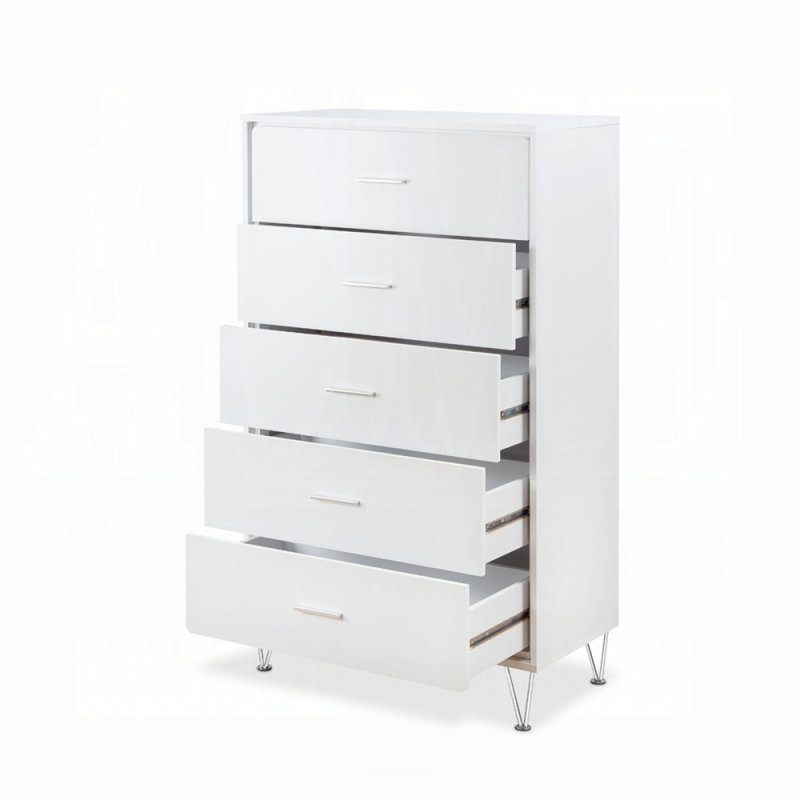 5-Drawer Chest with Single Handles