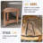 Shower Foot Rest 14In, Acacia Wood Shower Stool For Shaving Legs, Waterproof Corner Shower Stool With Storage Shelf For Inside Small Shower Spaces, Wood Color