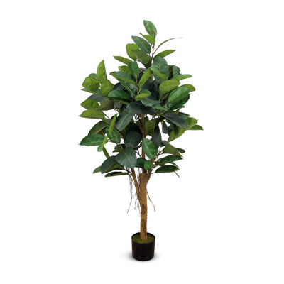 Ficus élastica artificiel vert de 67 po de hauteur